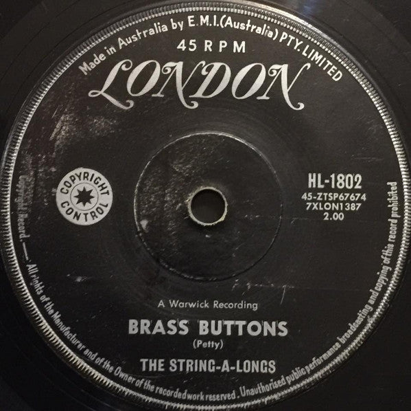 The String-A-Longs : Brass Buttons (7", Single)