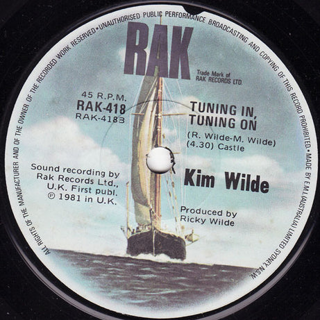 Kim Wilde : Kids In America (7", Single)