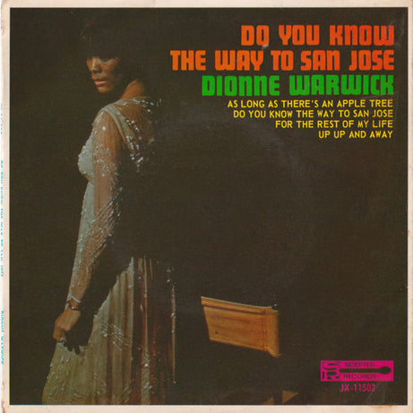 Dionne Warwick : Do You Know The Way To San Jose (7", EP, Mono)