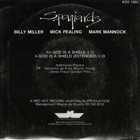 Spaniards : God Is A Shield (7", Single)