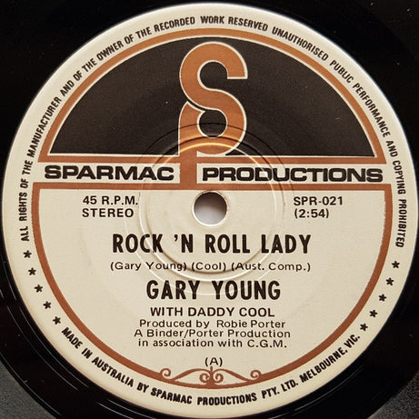 Gary Young (2) with Daddy Cool (5) : Rock 'N Roll Lady (7", Single)