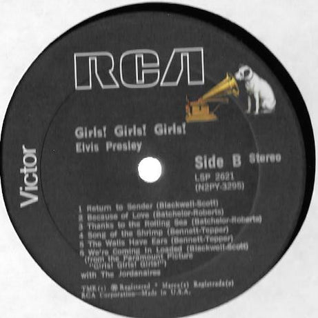 Elvis Presley : Girls! Girls! Girls! (LP, Album, RP)