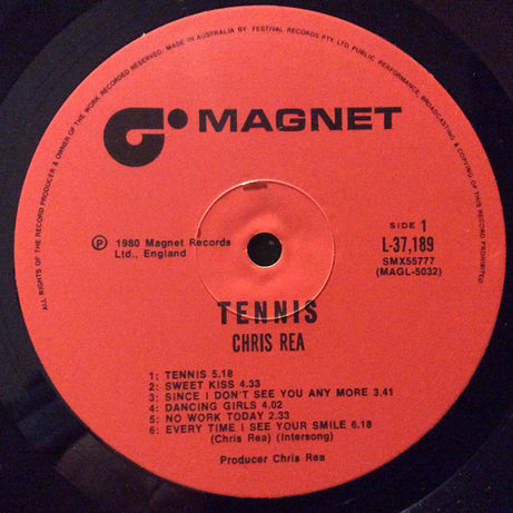 Chris Rea : Tennis (LP, Album)