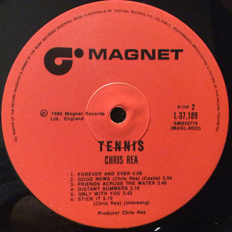 Chris Rea : Tennis (LP, Album)