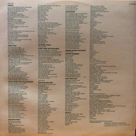 Chris Rea : Tennis (LP, Album)