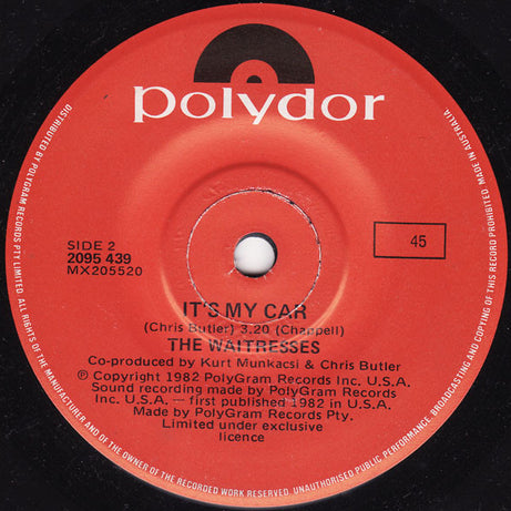 The Waitresses : I Know What Boys Like (7")