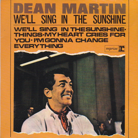 Dean Martin : We'll Sing In The Sunshine (7", EP, Mono)