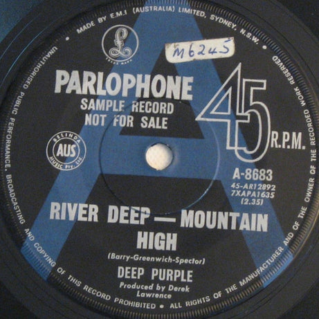 Deep Purple : River Deep - Mountain High (7", Single, Promo)