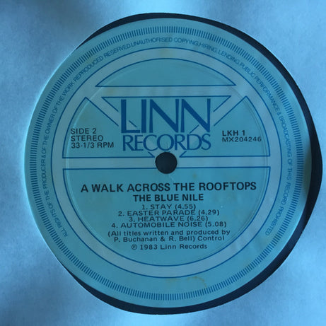 The Blue Nile : A Walk Across The Rooftops (LP, Album)