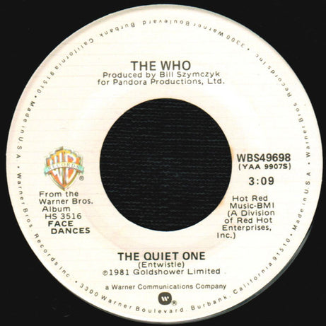 The Who : You Better You Bet (7", Single, Spe)