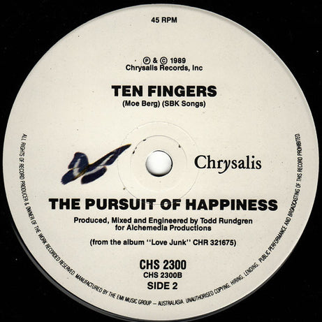 The Pursuit Of Happiness : I'm An Adult Now (7")