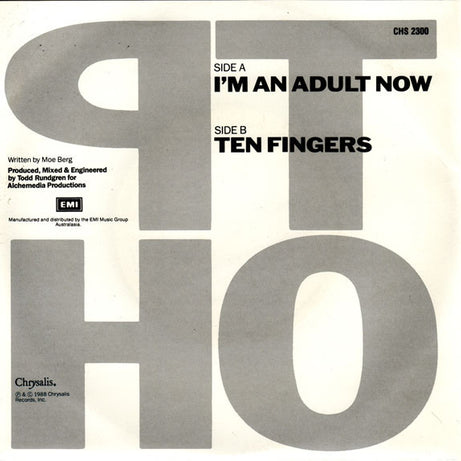 The Pursuit Of Happiness : I'm An Adult Now (7")