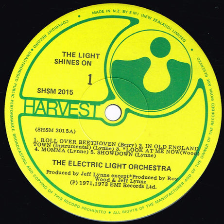 Electric Light Orchestra : The Light Shines On (LP, Comp)
