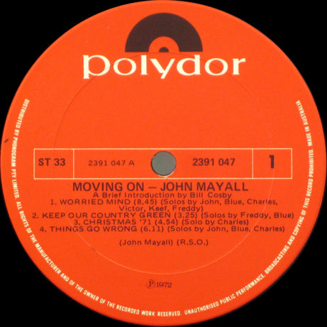 John Mayall : Moving On (LP, Album)