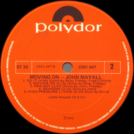 John Mayall : Moving On (LP, Album)