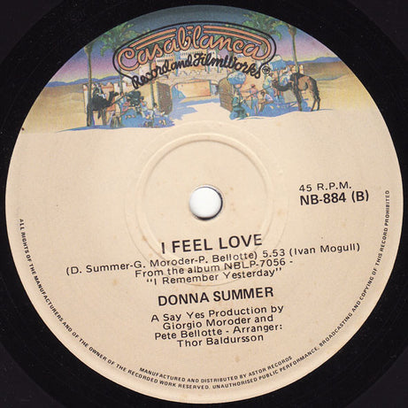 Donna Summer : Can't We Just Sit Down (And Talk It Over) / I Feel Love (7", Single)