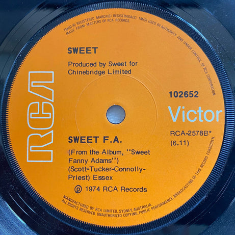 The Sweet : Action (7", Single)