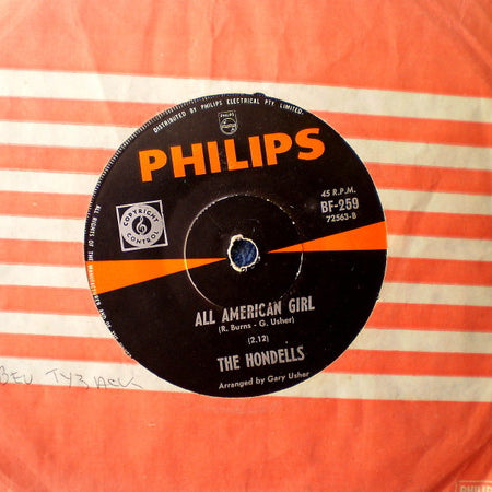 The Hondells : Younger Girl / All American Girl (7", Single)