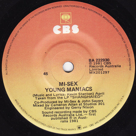 Mi-Sex : Castaway (7")