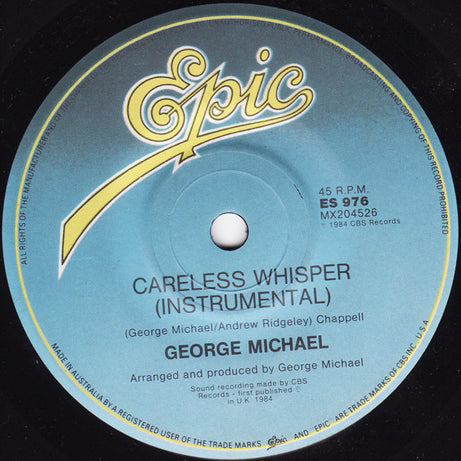George Michael : Careless Whisper (7")