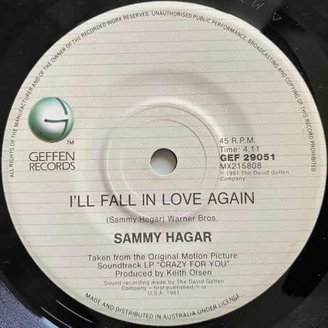 Madonna : Crazy For You (7", Single)