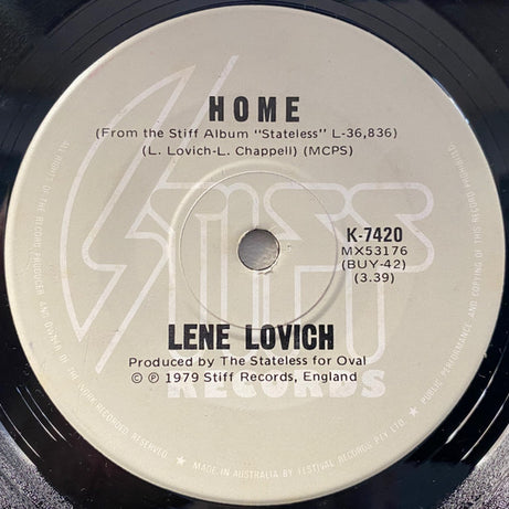 Lene Lovich : Lucky Number (7", Single)