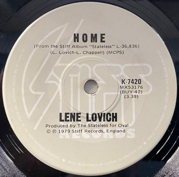 Lene Lovich : Lucky Number (7", Single)