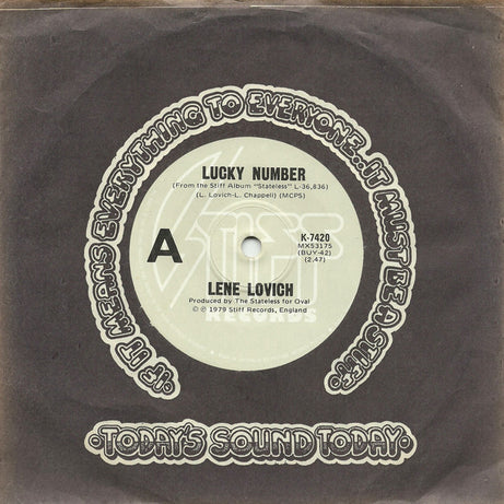 Lene Lovich : Lucky Number (7", Single)