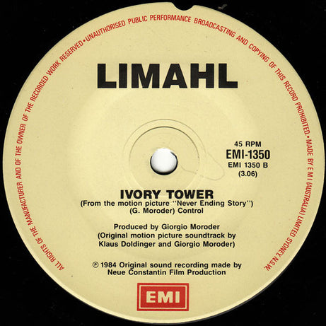 Limahl : The NeverEnding Story (7", Single)