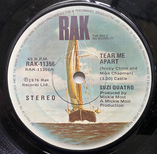 Suzi Quatro : Tear Me Apart (7")