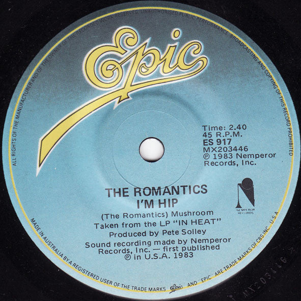 The Romantics : Talking In Your Sleep (7", Single)