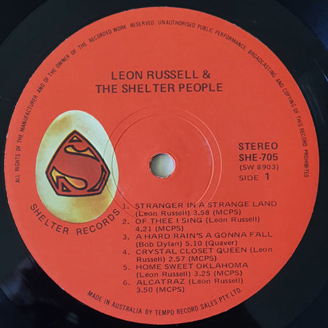 Leon Russell : Leon Russell And The Shelter People (LP, Album)