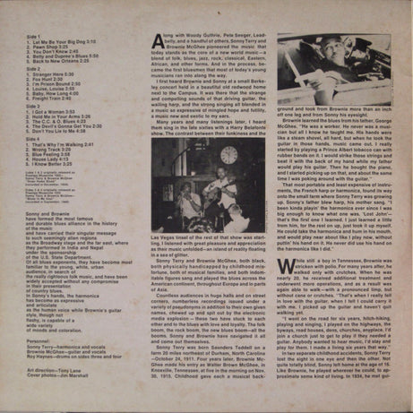 Sonny Terry & Brownie McGhee : Back To New Orleans (2xLP, Comp)