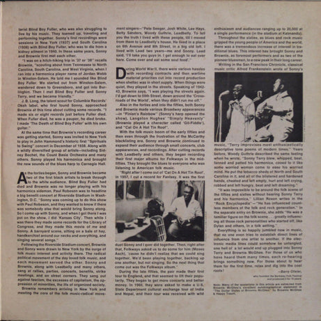 Sonny Terry & Brownie McGhee : Back To New Orleans (2xLP, Comp)
