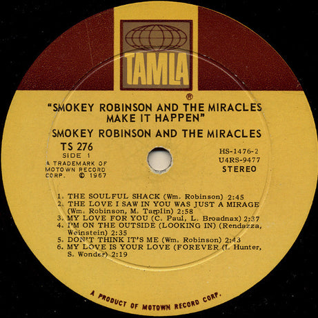 Smokey Robinson & The Miracles* : Make It Happen (LP, Album, RE)