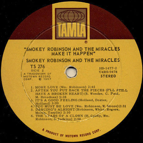 Smokey Robinson & The Miracles* : Make It Happen (LP, Album, RE)