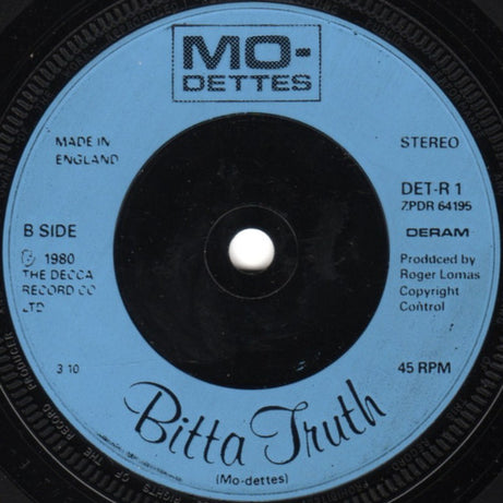 Mo-Dettes : Paint It Black (7", Single)