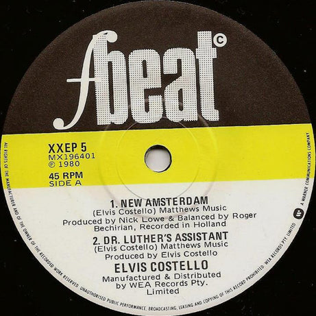 Elvis Costello : New Amsterdam (7", EP)