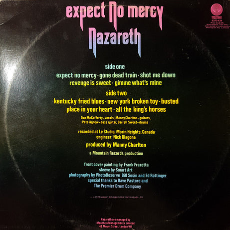 Nazareth (2) : Expect No Mercy (LP, Album)