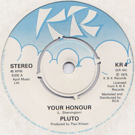 Pluto Shervington : Your Honour (7", Single, 4 P)