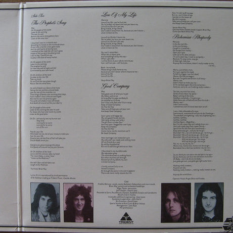 Queen : A Night At The Opera (LP, Album, Gat)