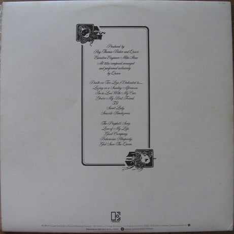 Queen : A Night At The Opera (LP, Album, Gat)