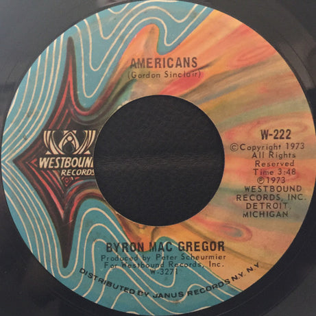 Byron MacGregor, The Westbound Strings : Americans / America The Beautiful (7")