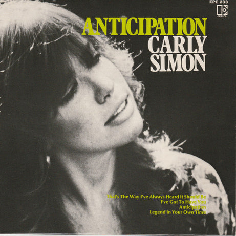 Carly Simon : Anticipation (7", EP)