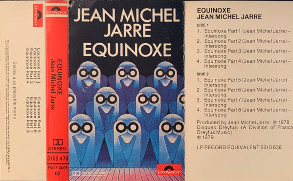 Jean-Michel Jarre : Equinoxe (Cass, Album)
