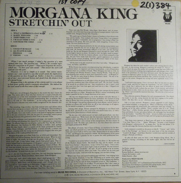 Morgana King : Stretchin' Out (LP, Album)