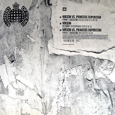 Mason Vs. Princess Superstar : Perfect (Exceeder) / Exceeder (12")