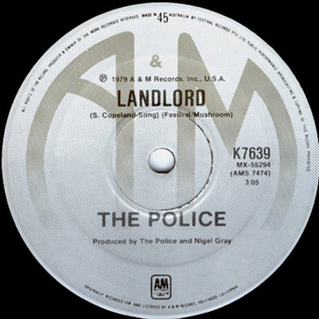 The Police : Message In A Bottle (7", Single)