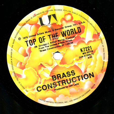 Brass Construction : Celebrate (7", Single)