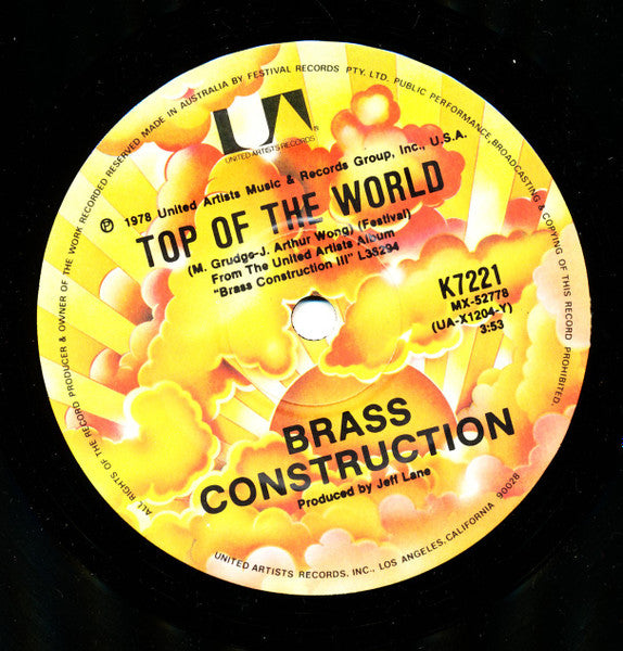 Brass Construction : Celebrate (7", Single)